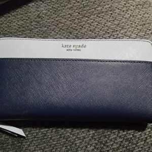 Kate Spade Blue and Gray Wallet